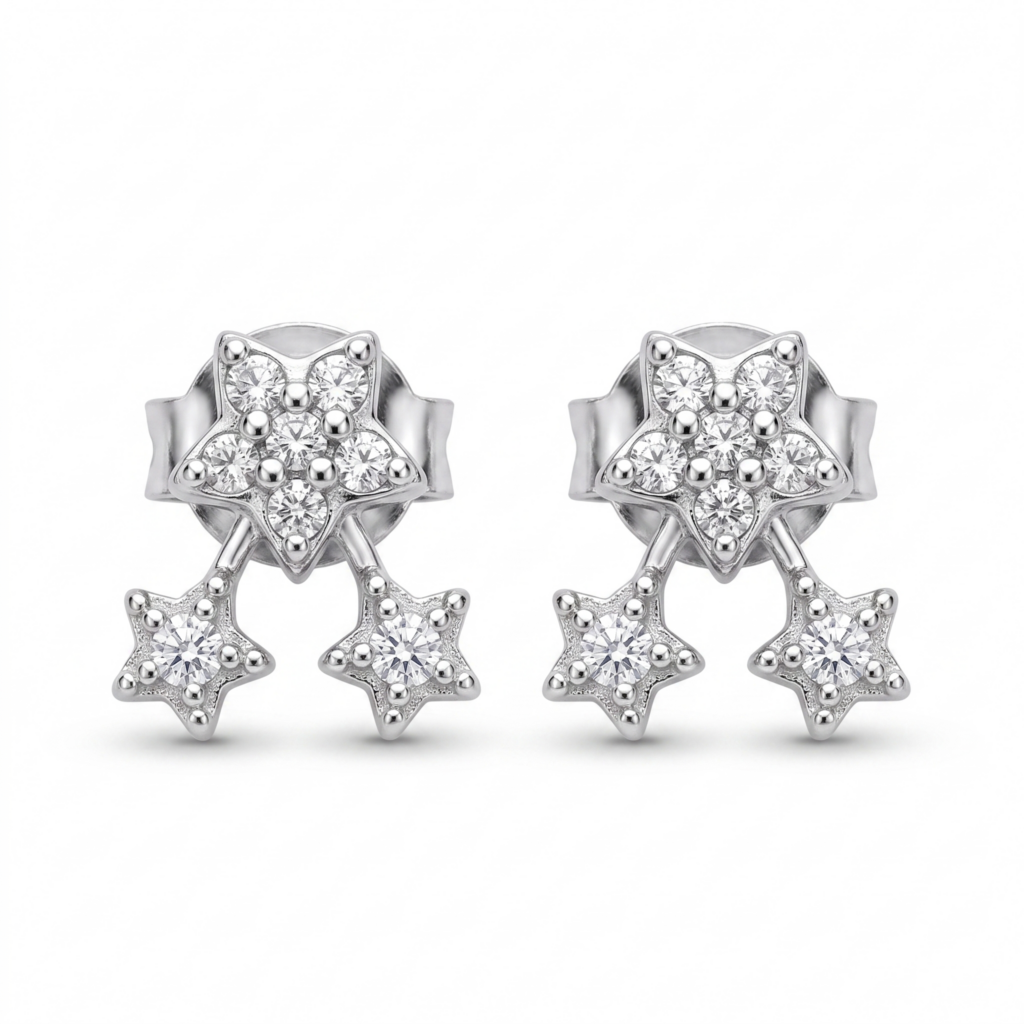 star-trio-studs