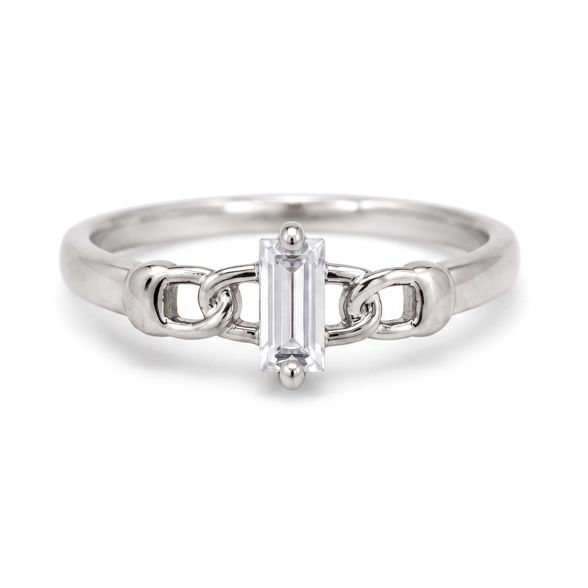 Linked-Baguette-Ring