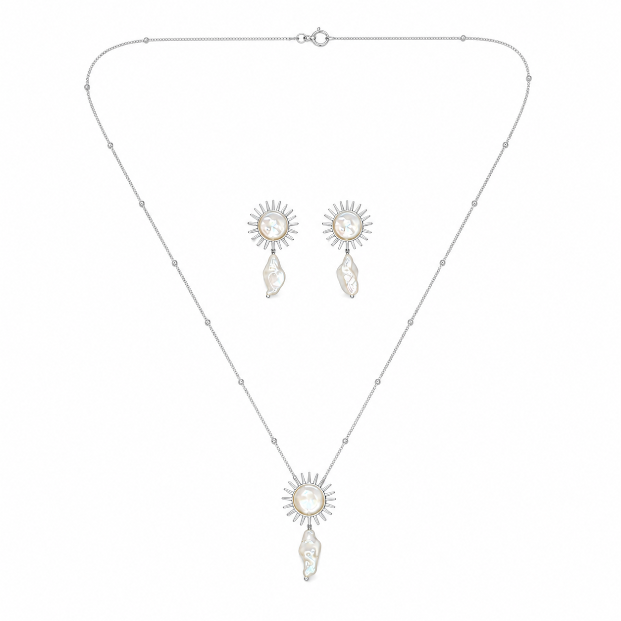 Real-Raw-Pearl-studded-set