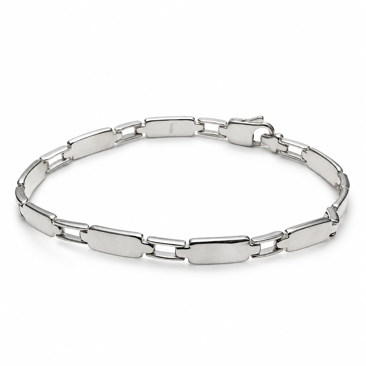 Rectangular-Bar-link-Bracelet
