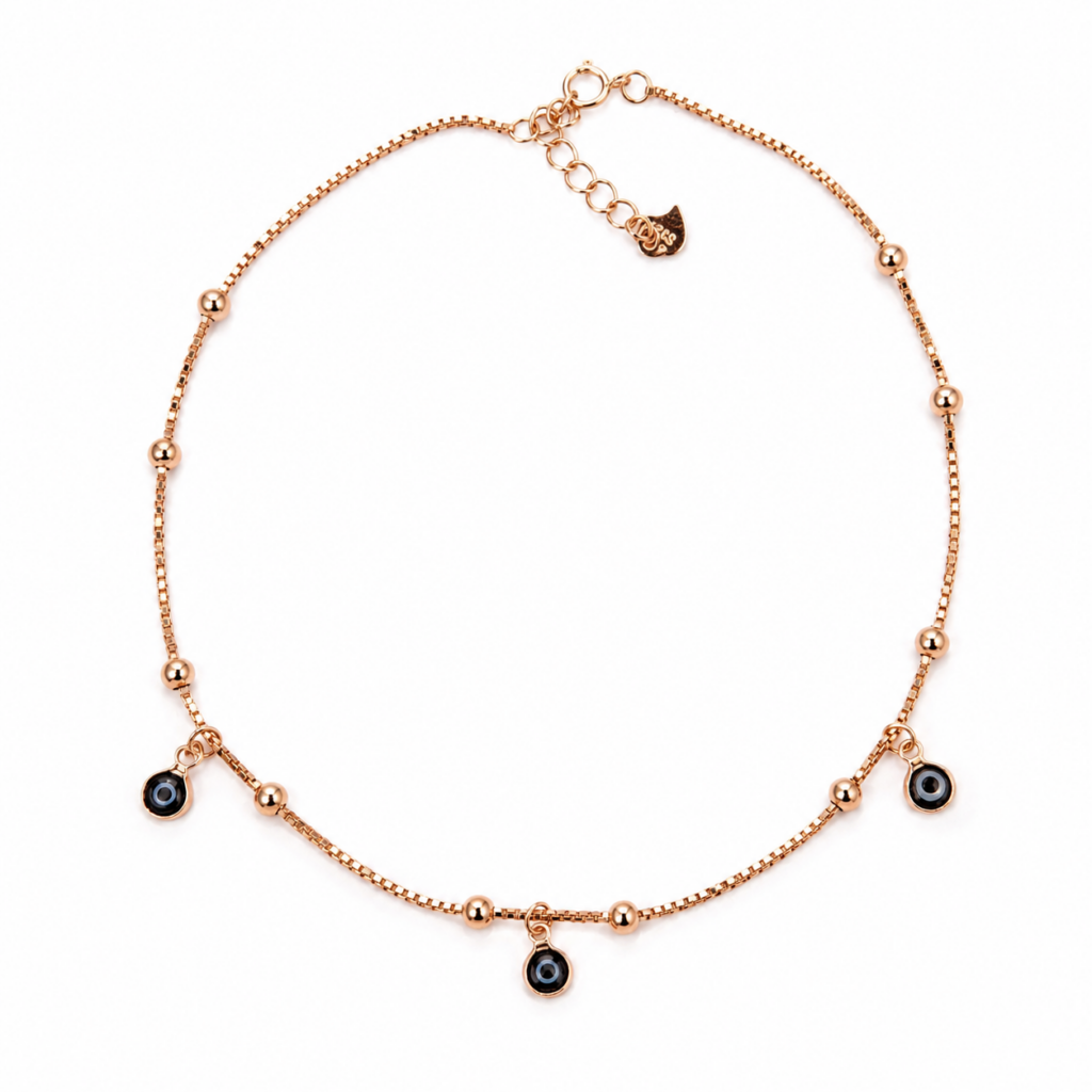 Rose-Colour-Evil-Eye-Anklet