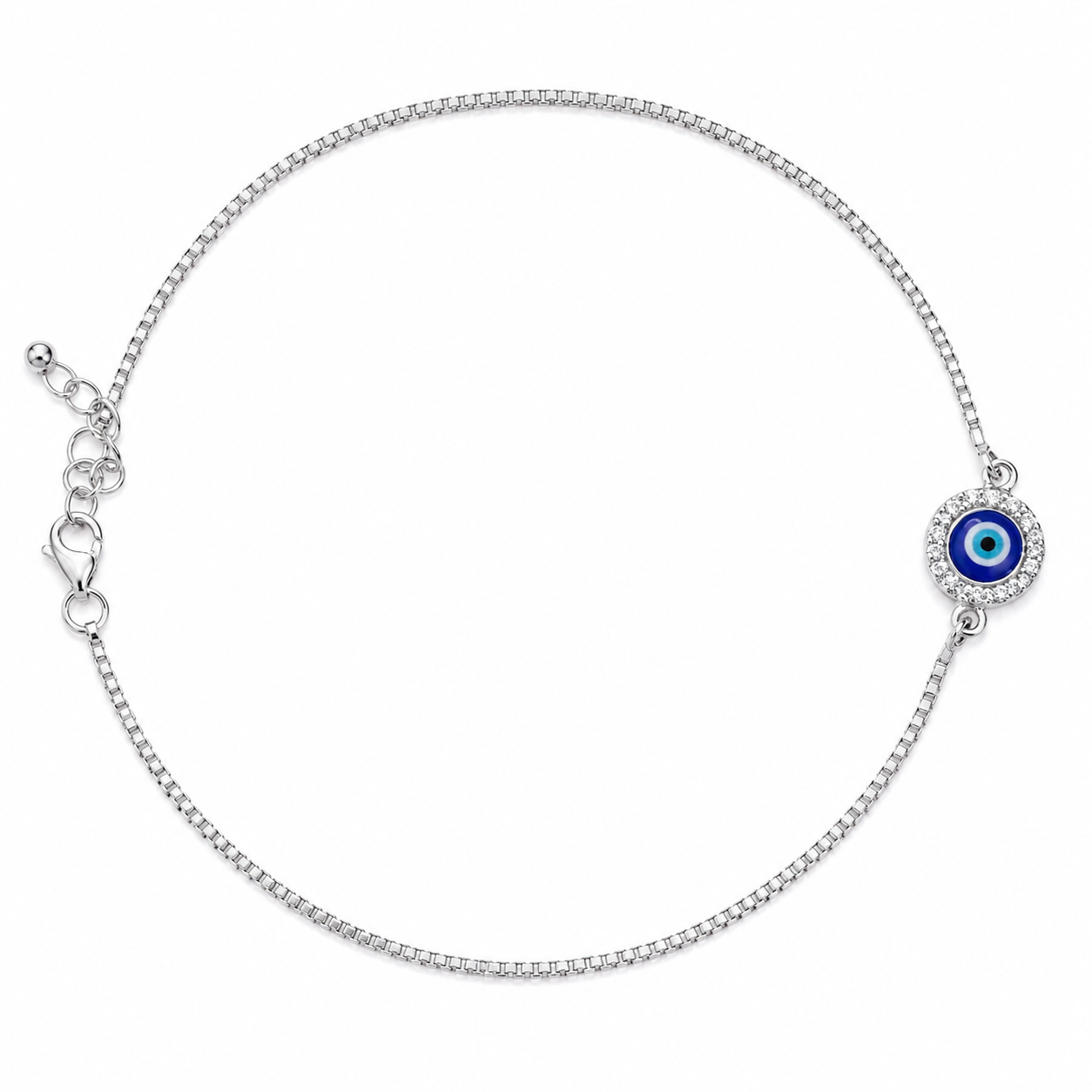Rounded-Evil-Eye-Rhodium-Anklet