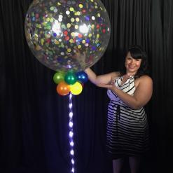 Jumbo Sparkle Confetti balloon 2