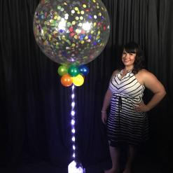 Jumbo Sparkle Confetti balloon multi