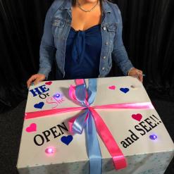 gender reveal 6 foils in a box