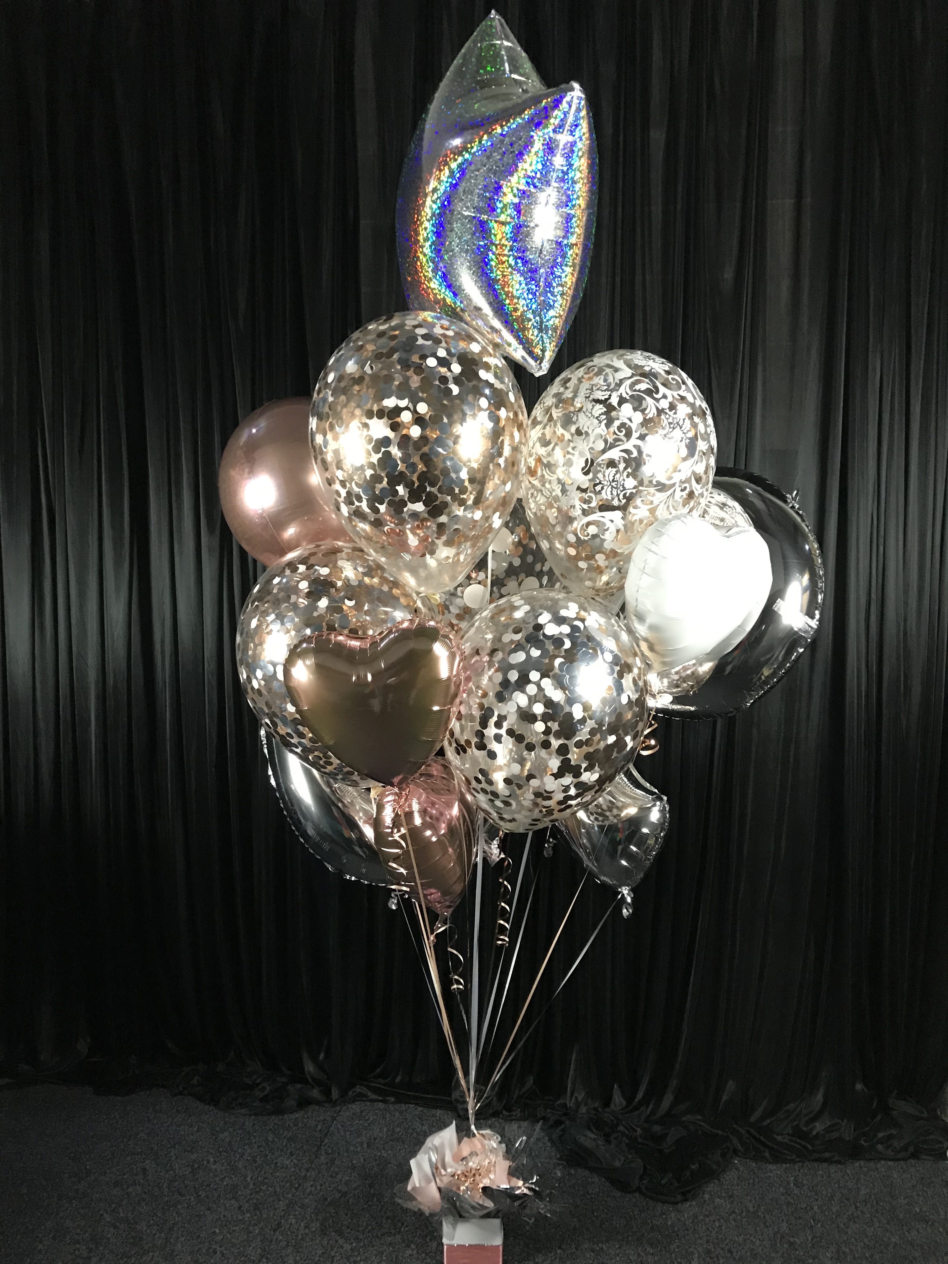 Classy Deluxe Helium Balloon Bouquet