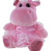 Pink Hippo ballerina plush toy