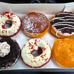 6 mixed doughnuts