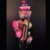 Princess number balloon bouquet