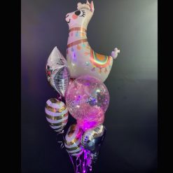 Llama personalised balloon bouquet
