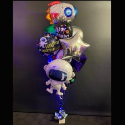 Out of this world spaceman balloon bouquet