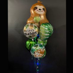 sloth balloon bouquet